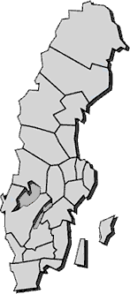 Karta �ver Sverige